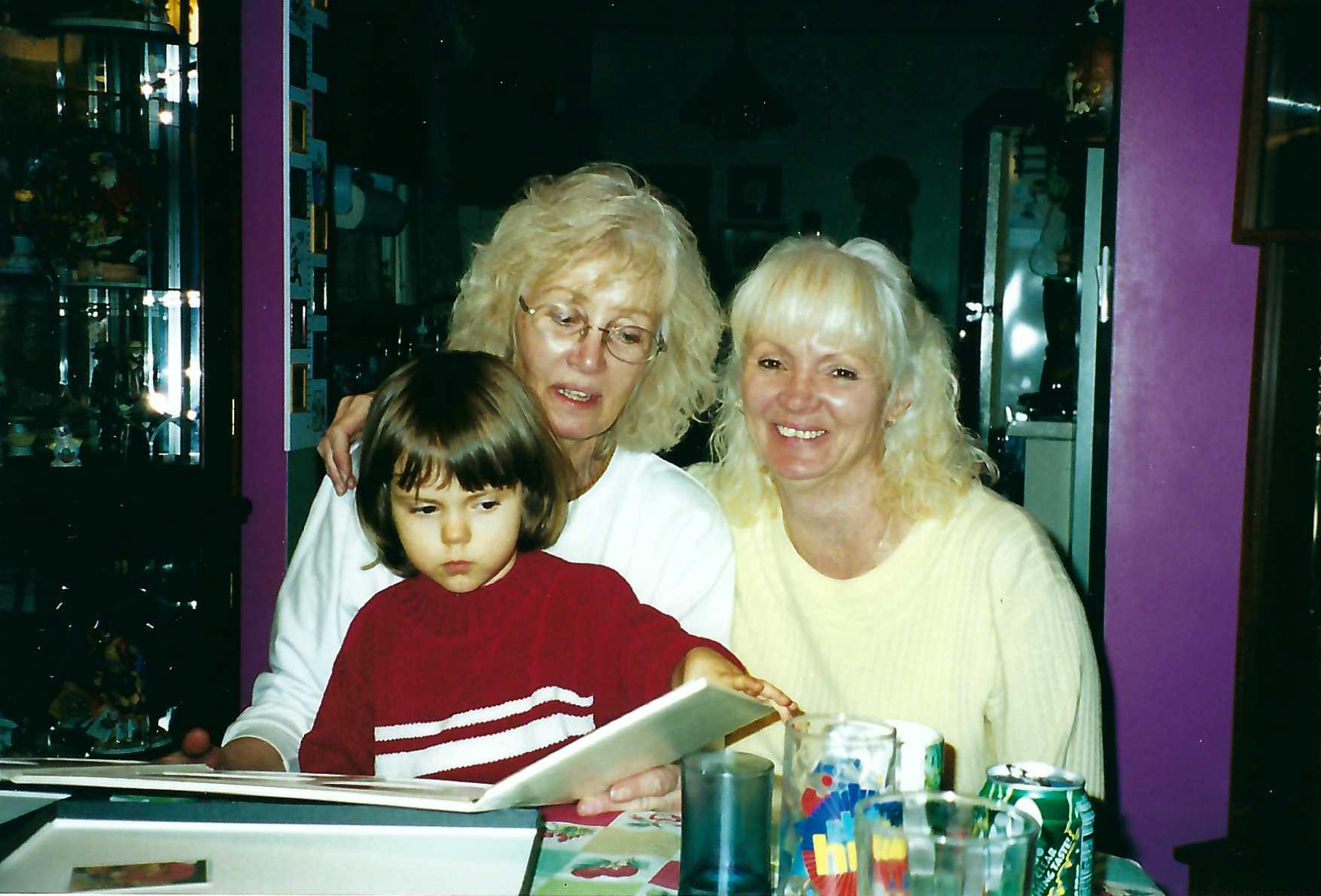 A group of women and a child