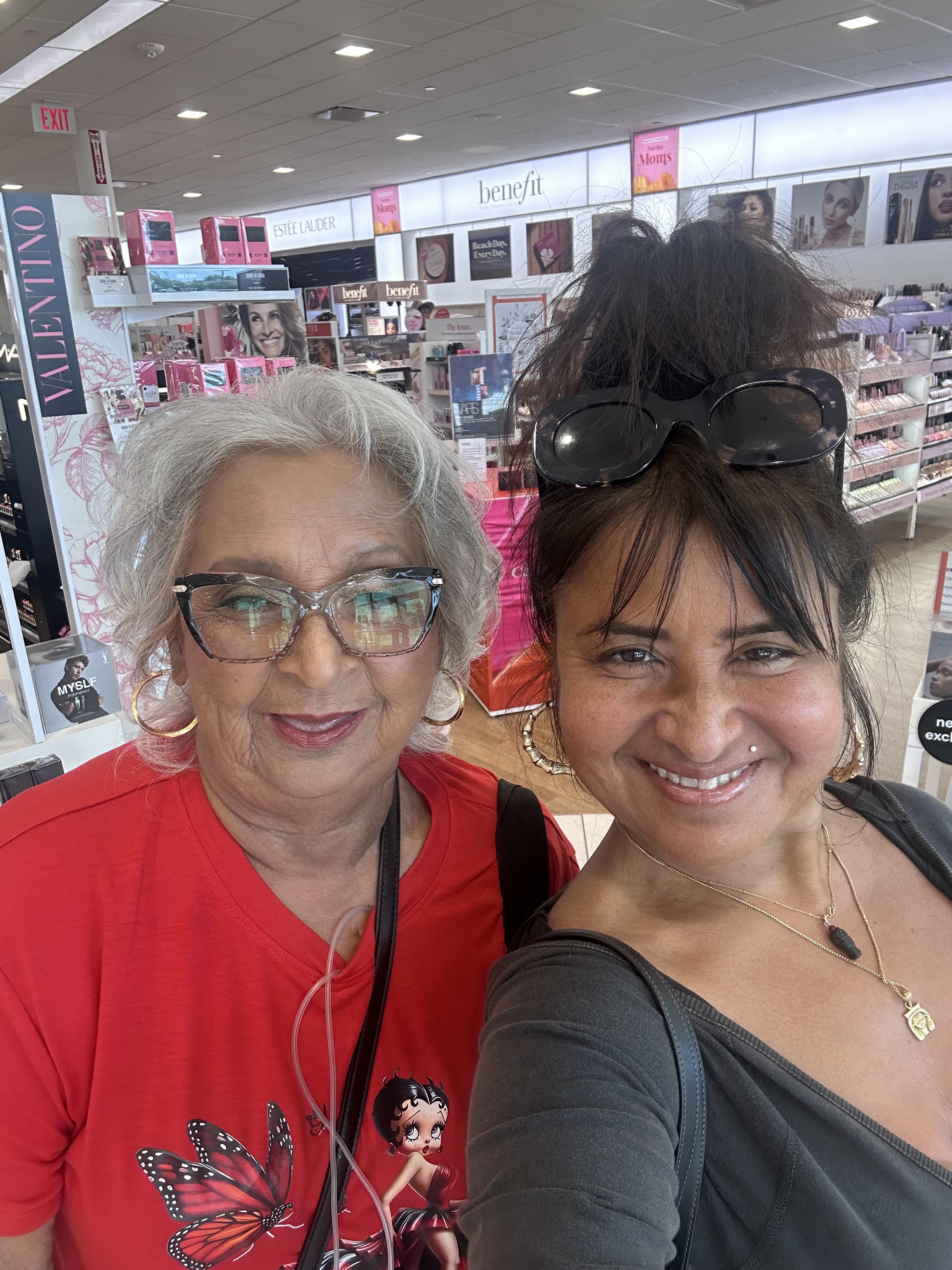 Two women taking a selfie