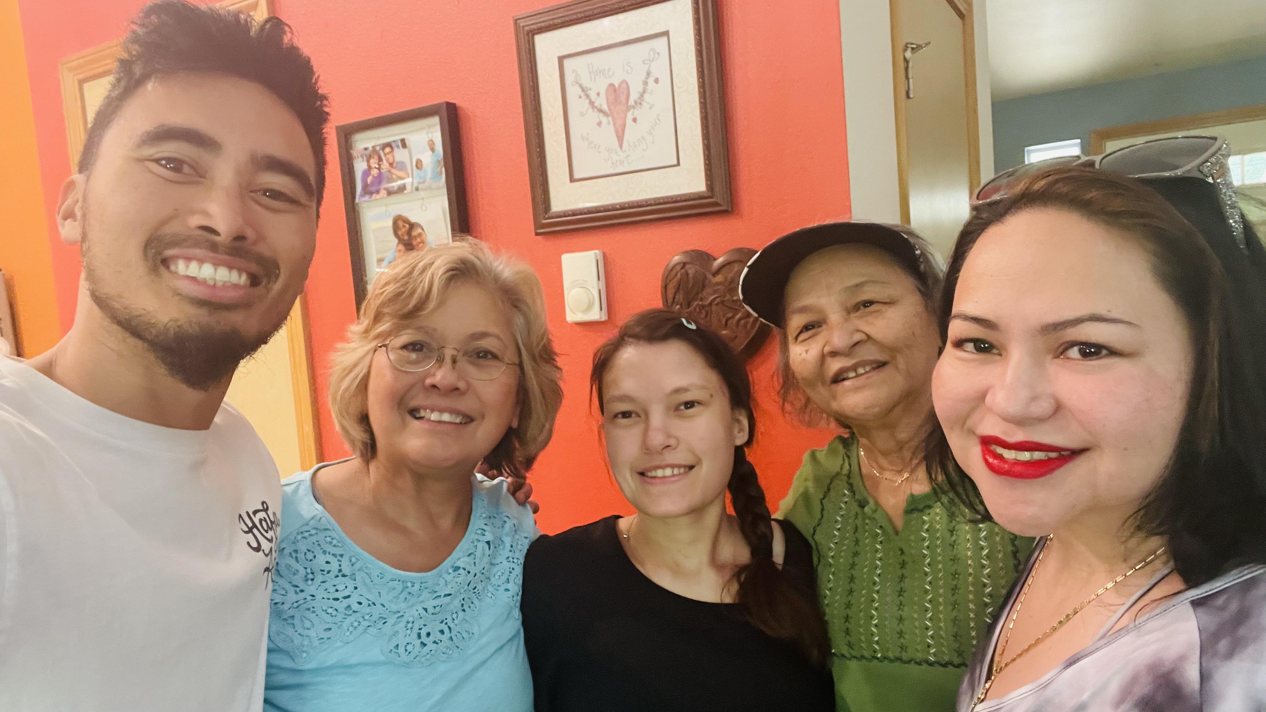 A group of people posing for a photo