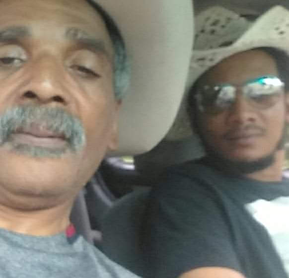 Two men taking a selfie