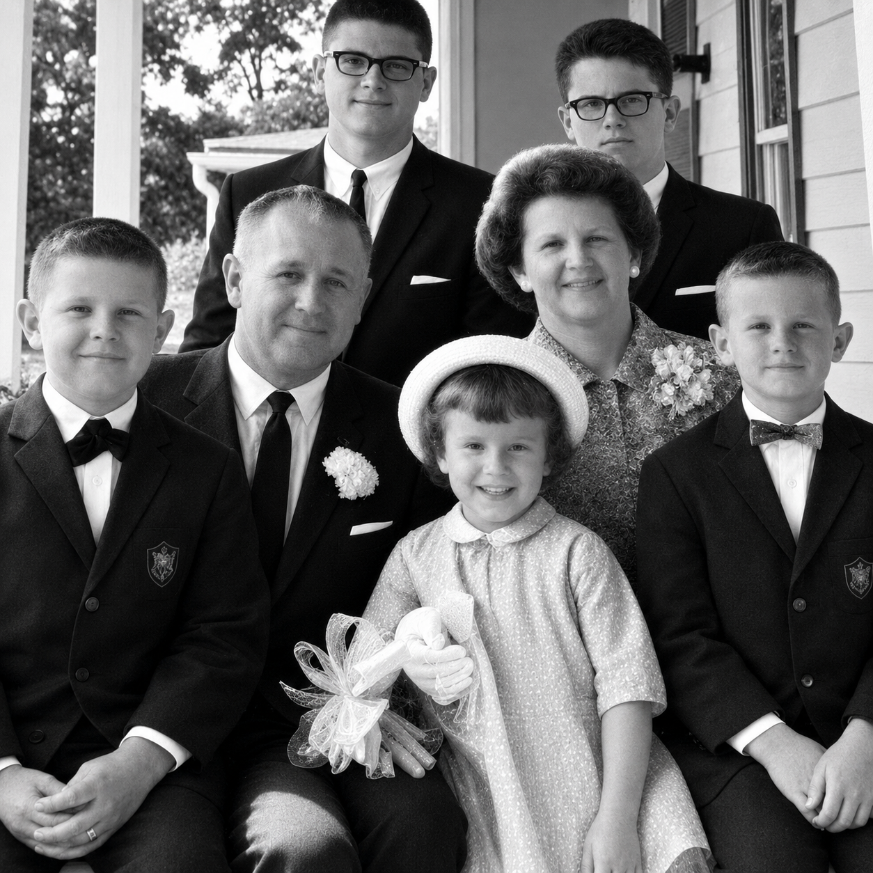 A group of people posing for a photo