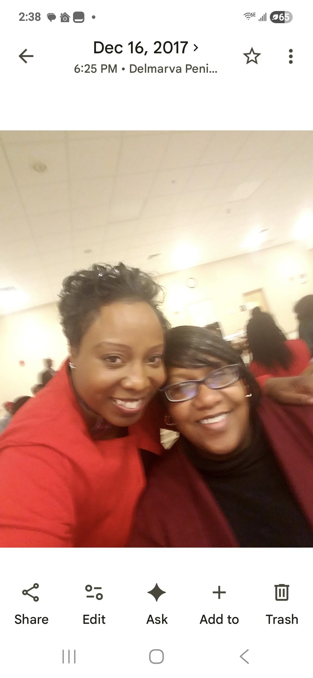 Two women taking a selfie