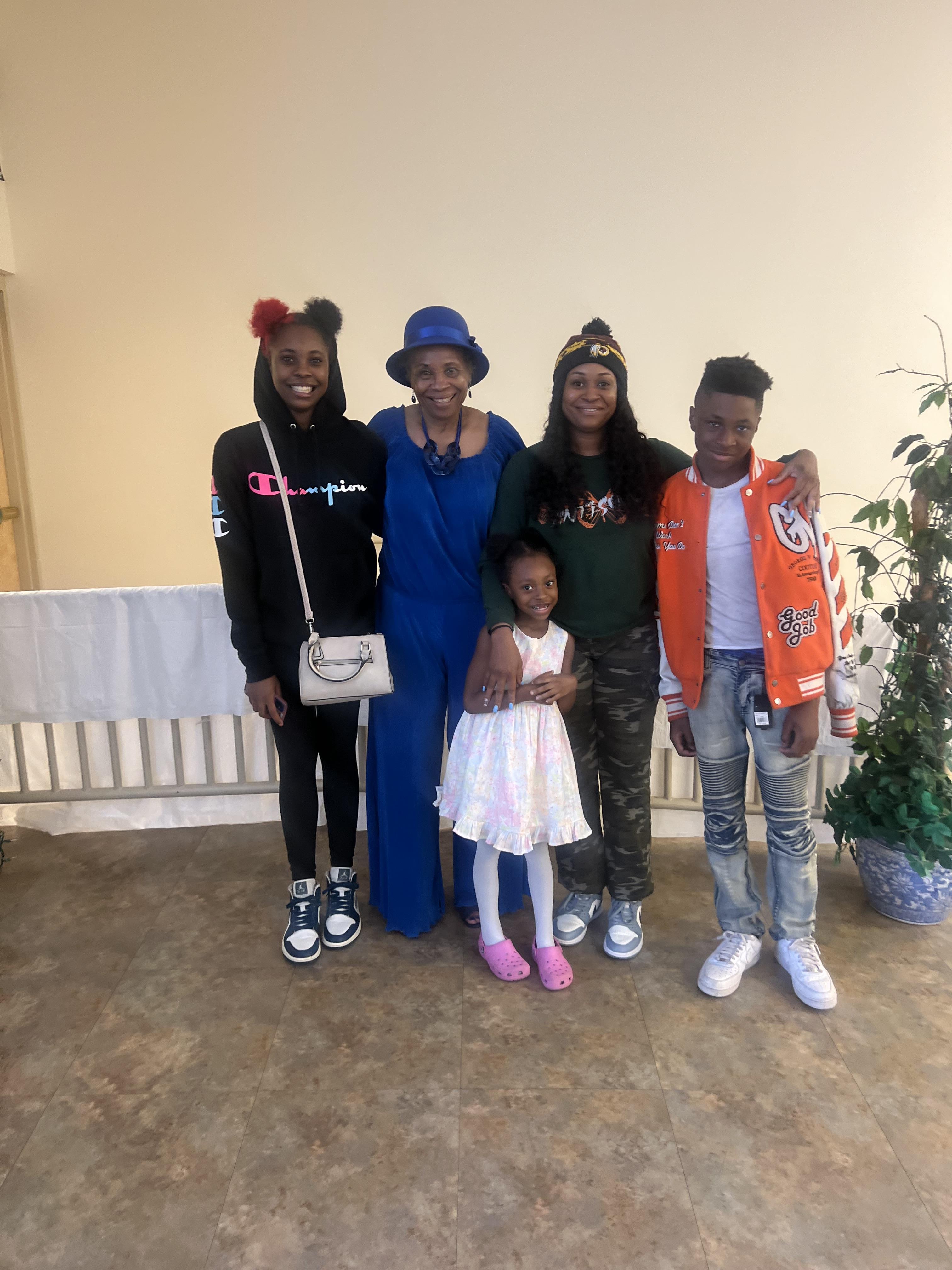 A group of people posing for a photo