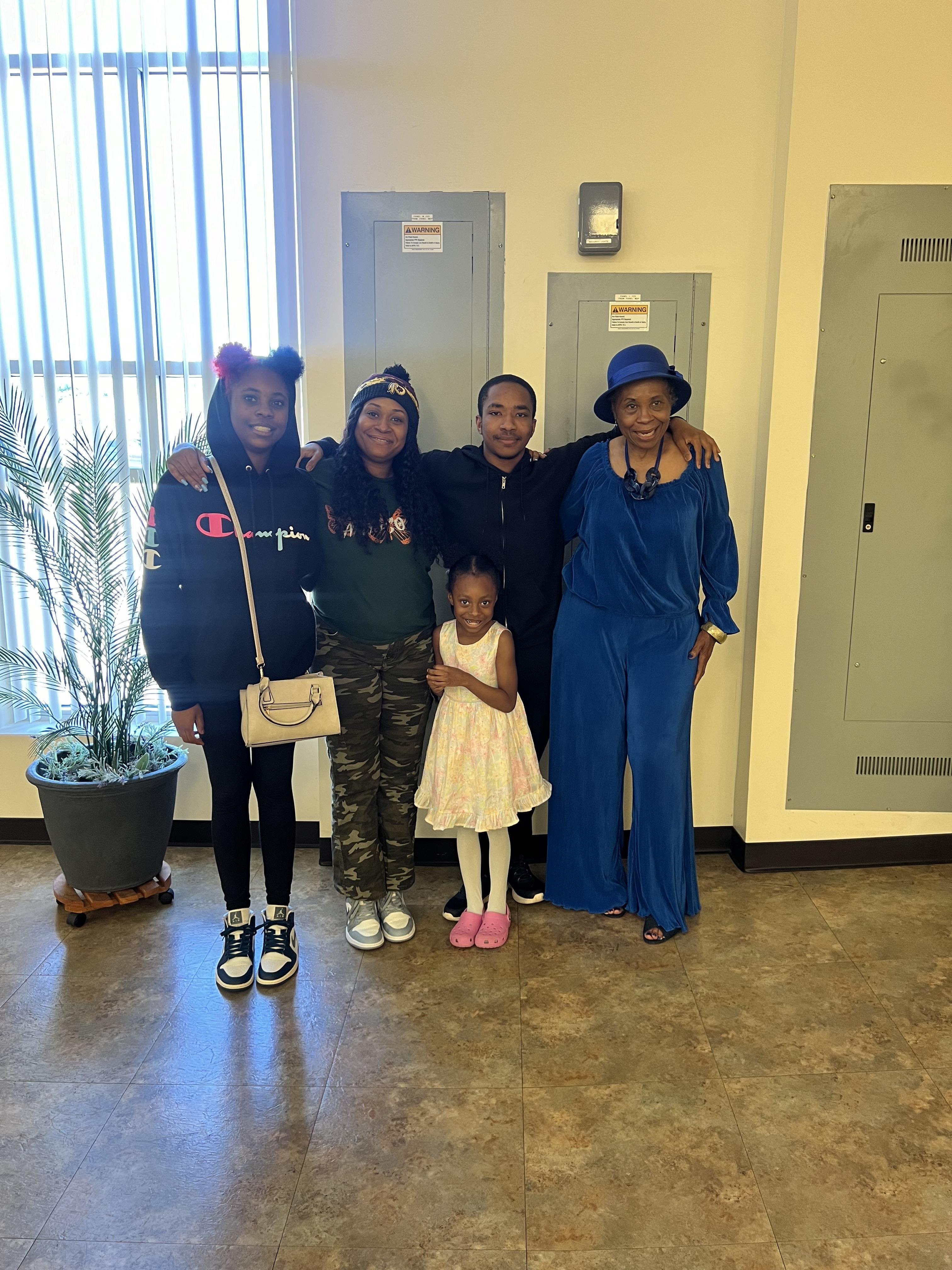 A group of people posing for a photo