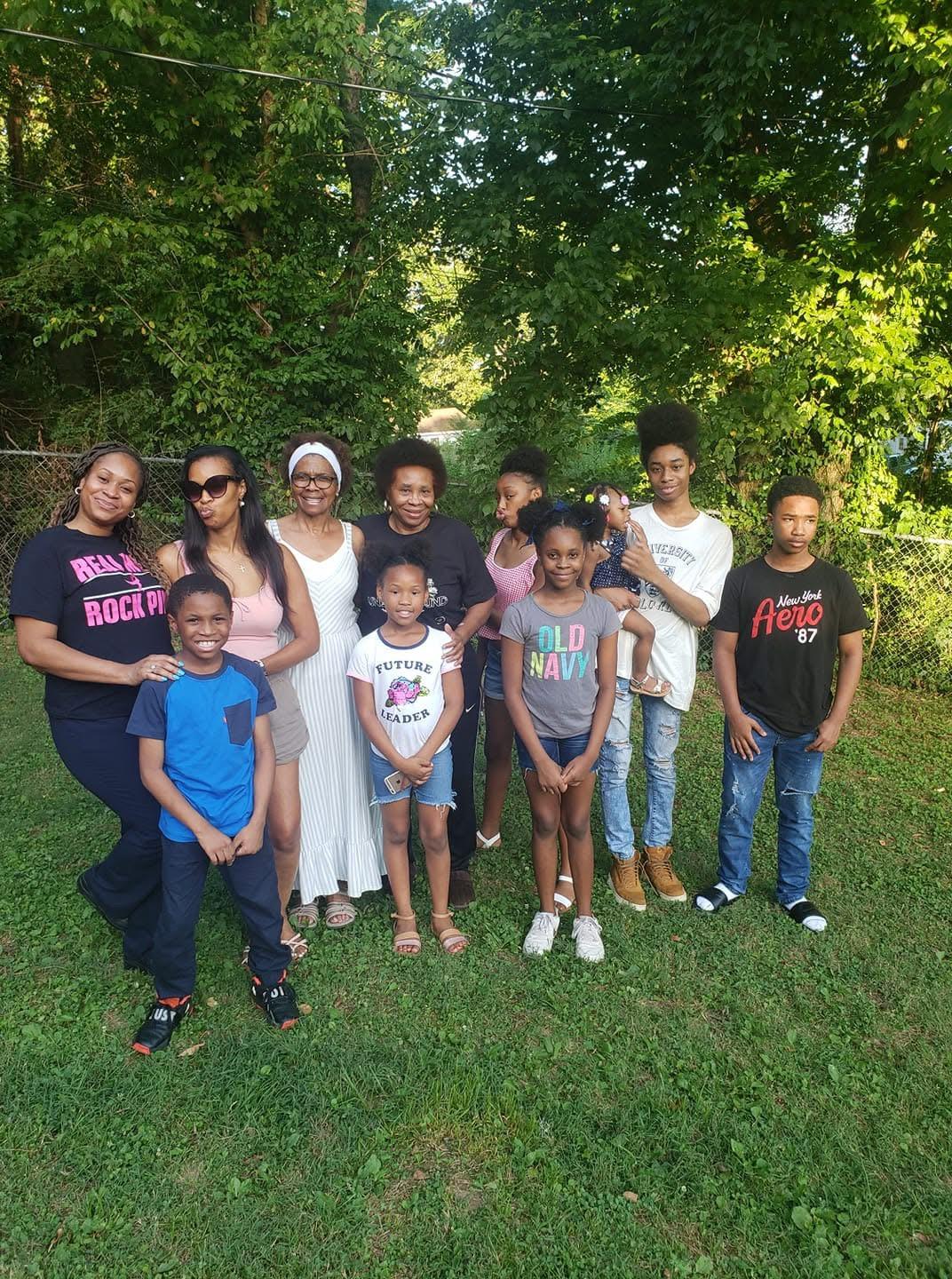 A group of people posing for a photo