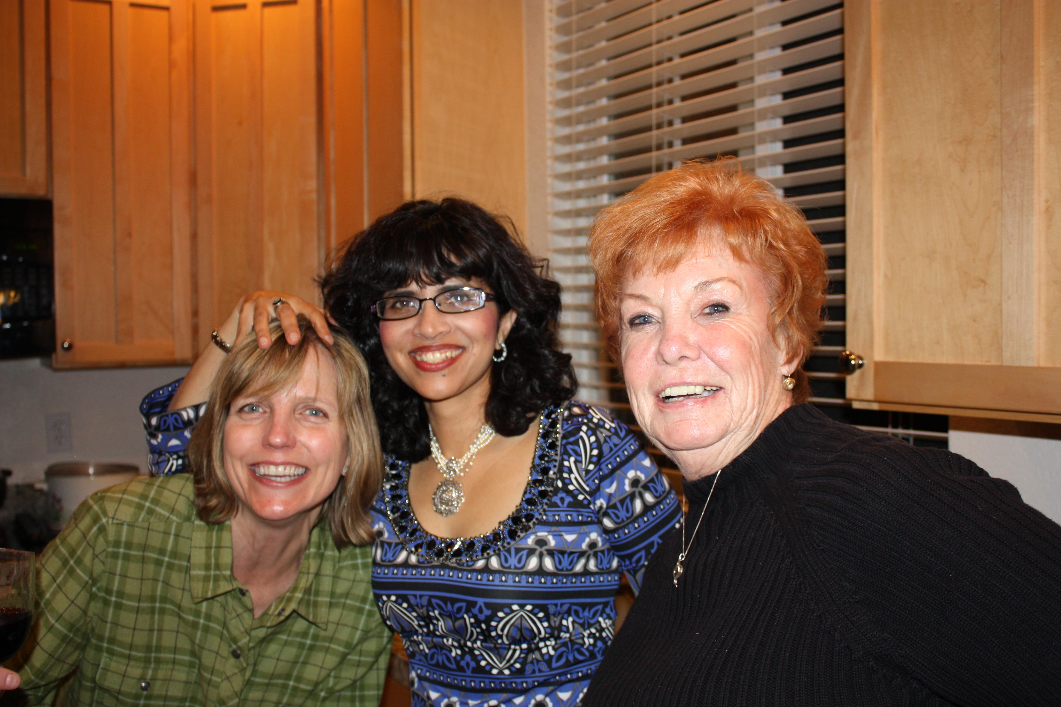 A group of women smiling