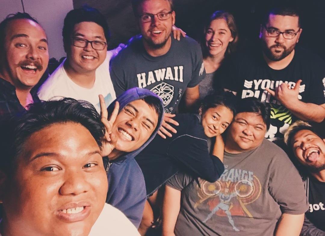 Friends celebrate together during a fun gathering in a lively atmosphere with smiles and laughter.