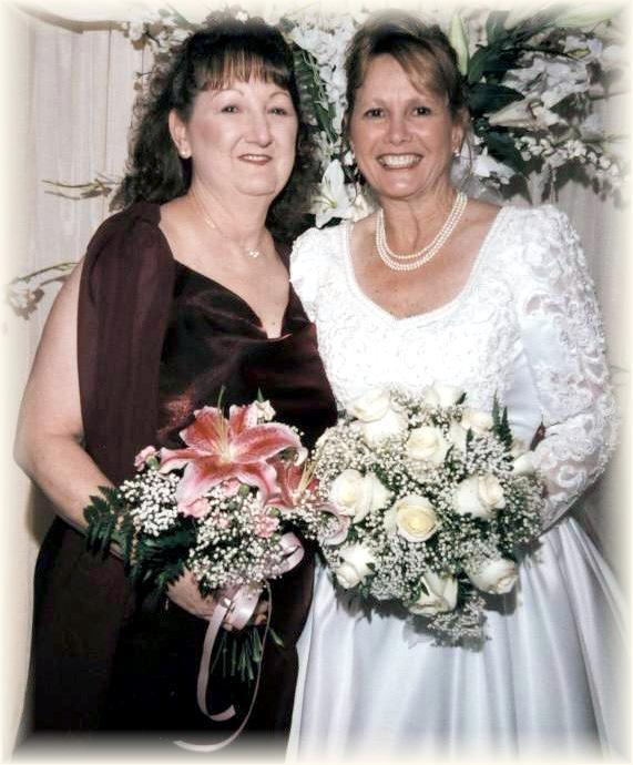 A couple of women posing for a picture
