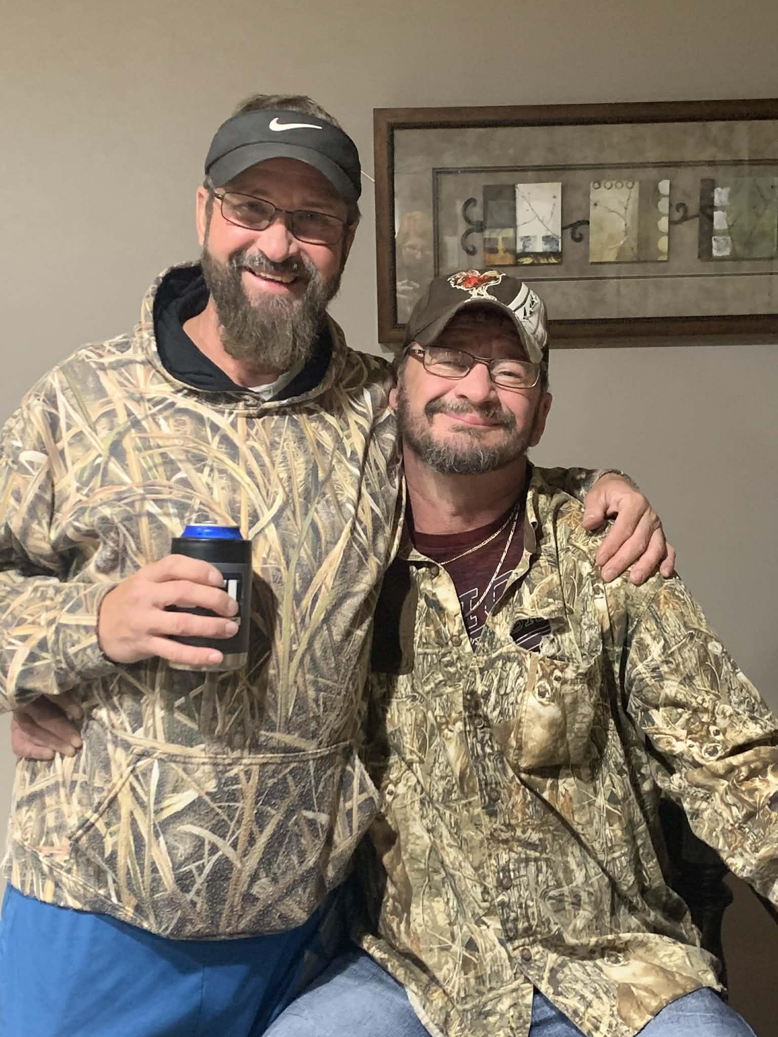 Two men posing for a picture