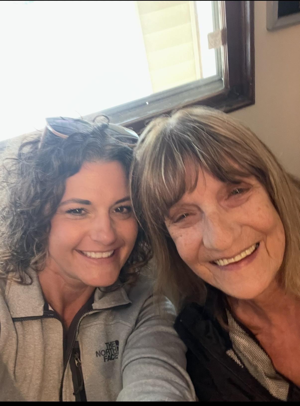 Two women taking a selfie