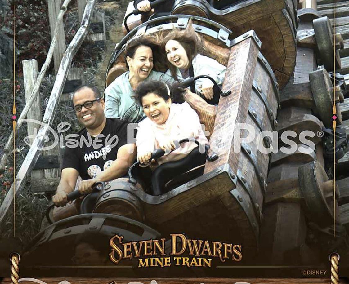 A group of people on a roller coaster