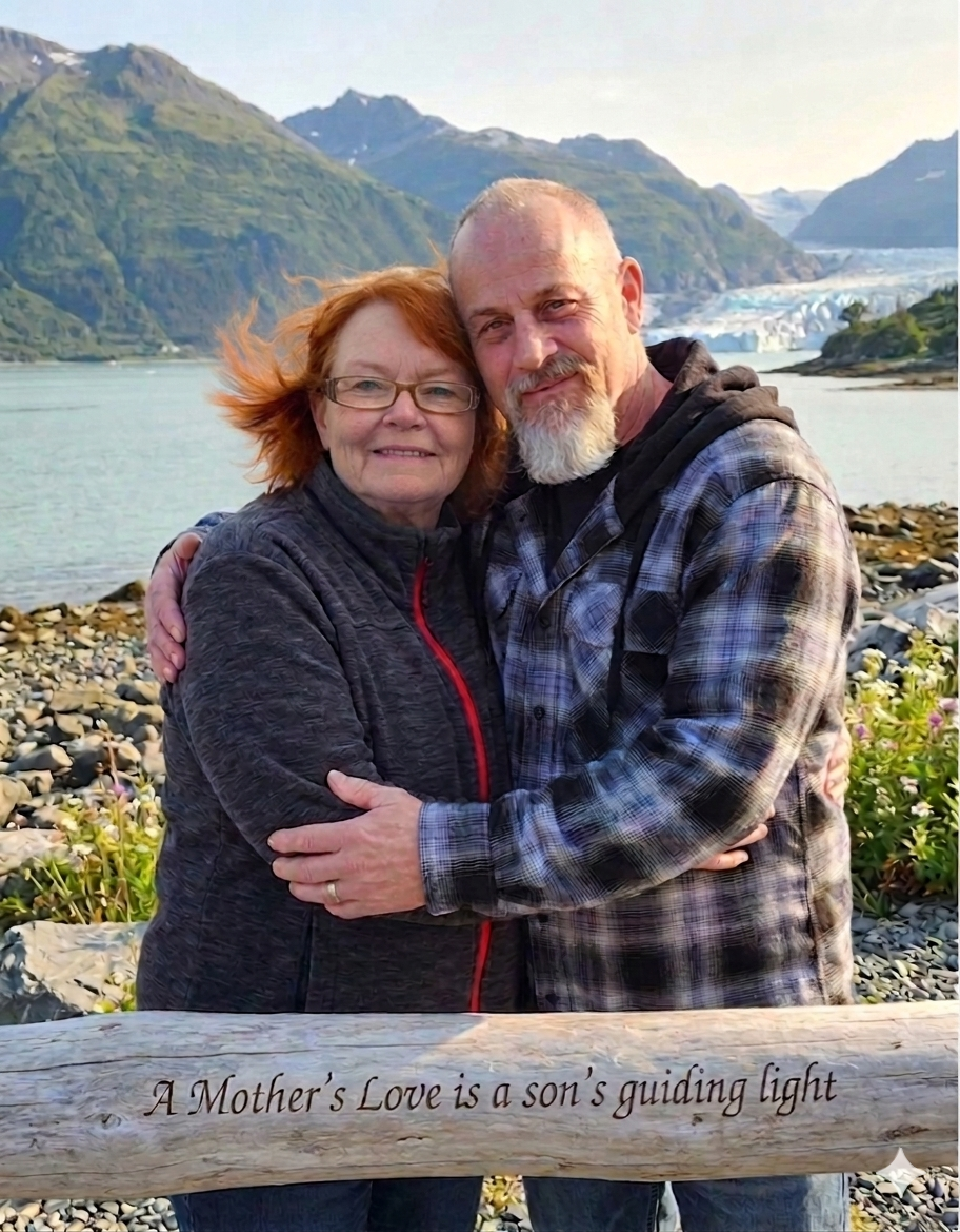A man and woman hugging each other