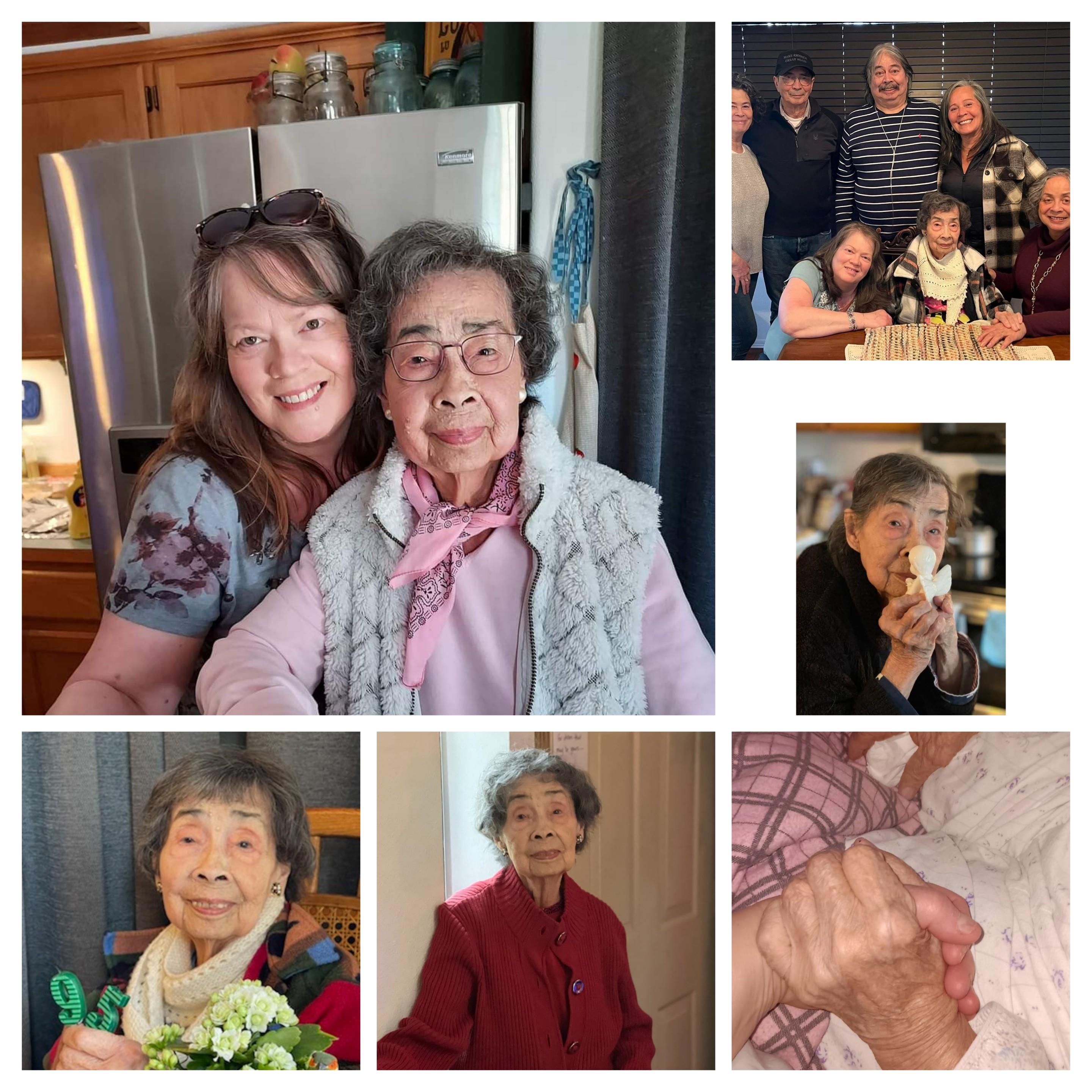 A collage of women and a woman