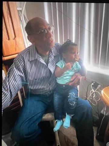 A man holding a baby