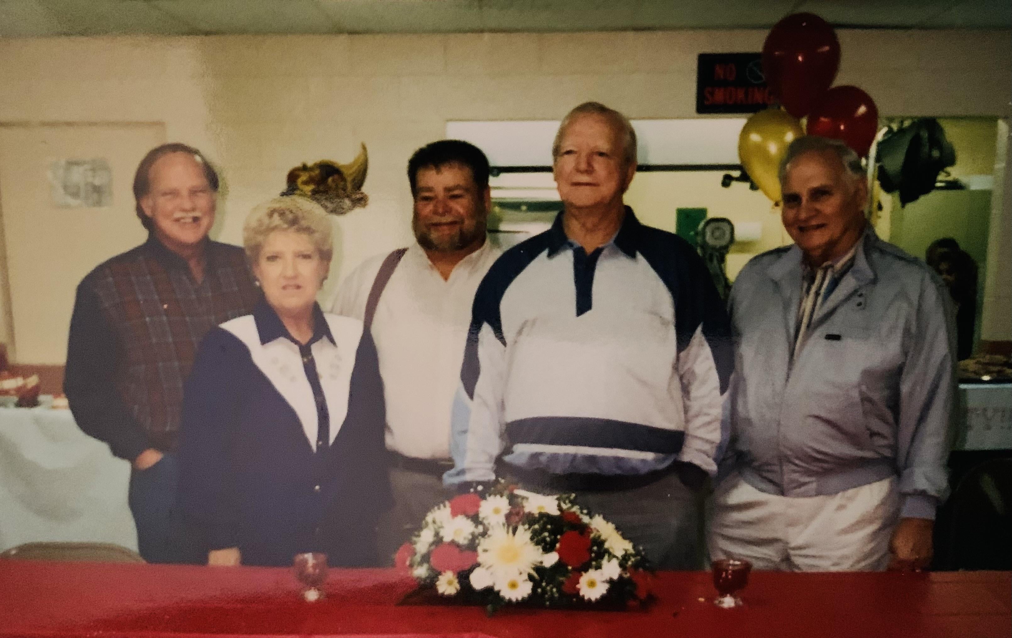 A group of people standing together