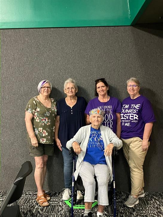 A group of women standing together
