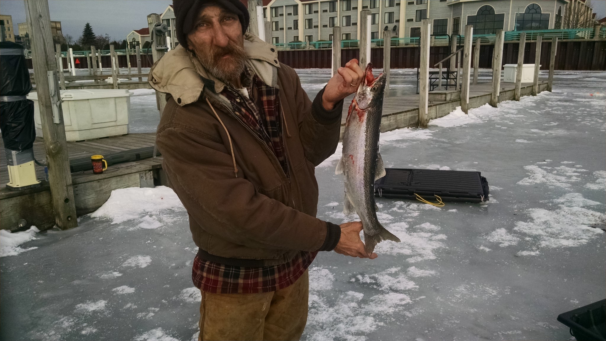 A man holding a fish