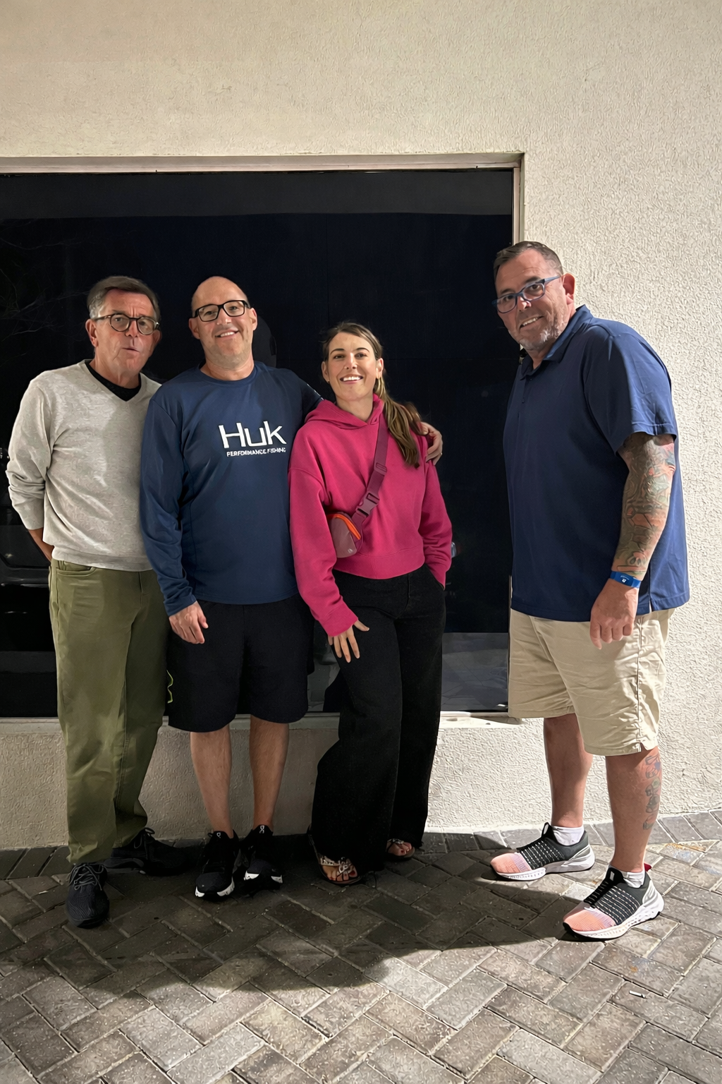 A group of people posing for a photo