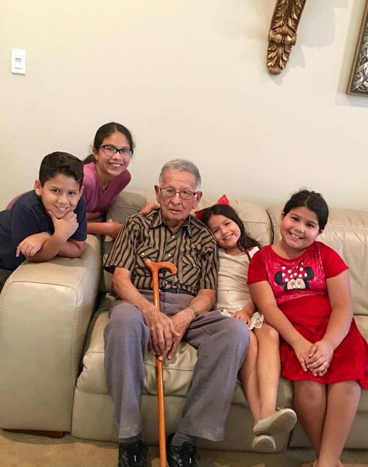 A group of people sitting on a couch