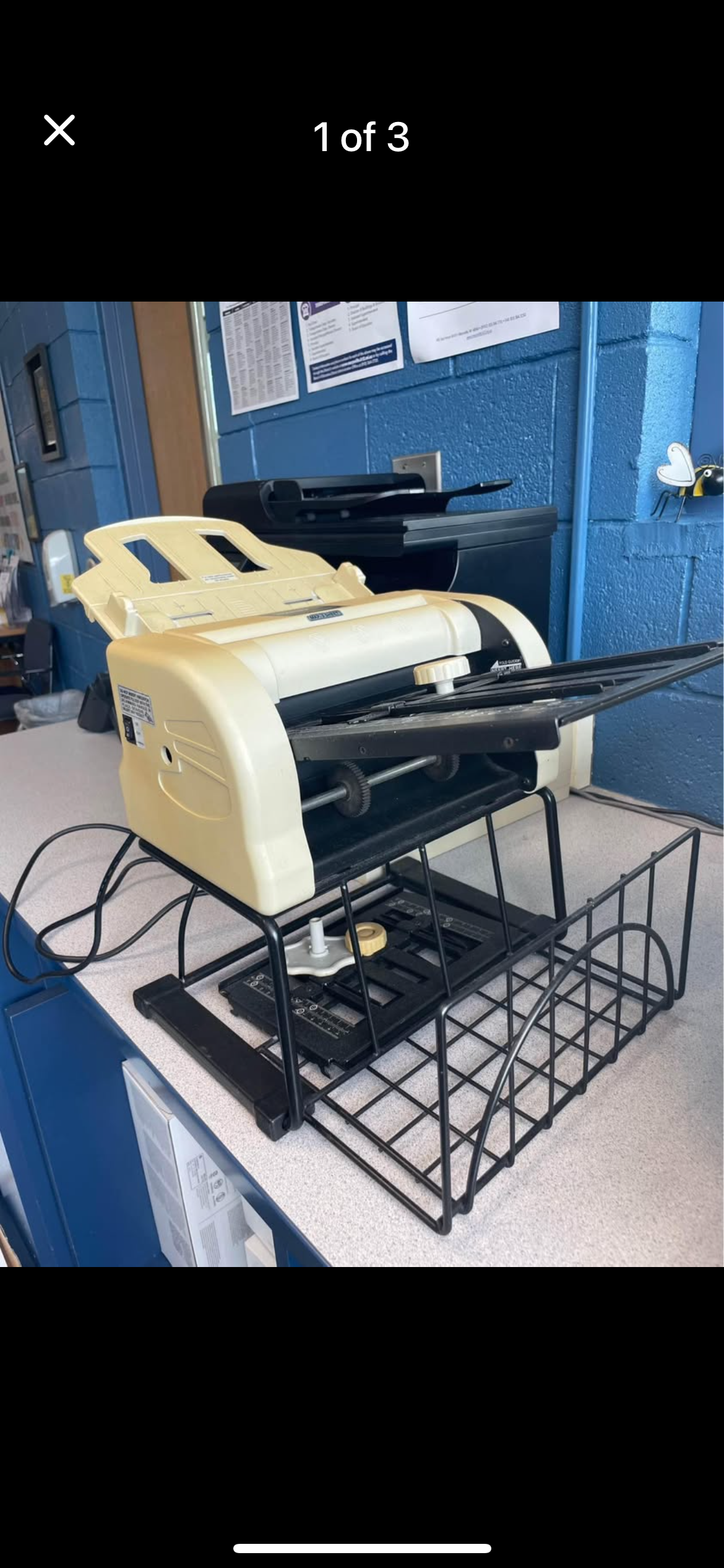 A machine on a counter