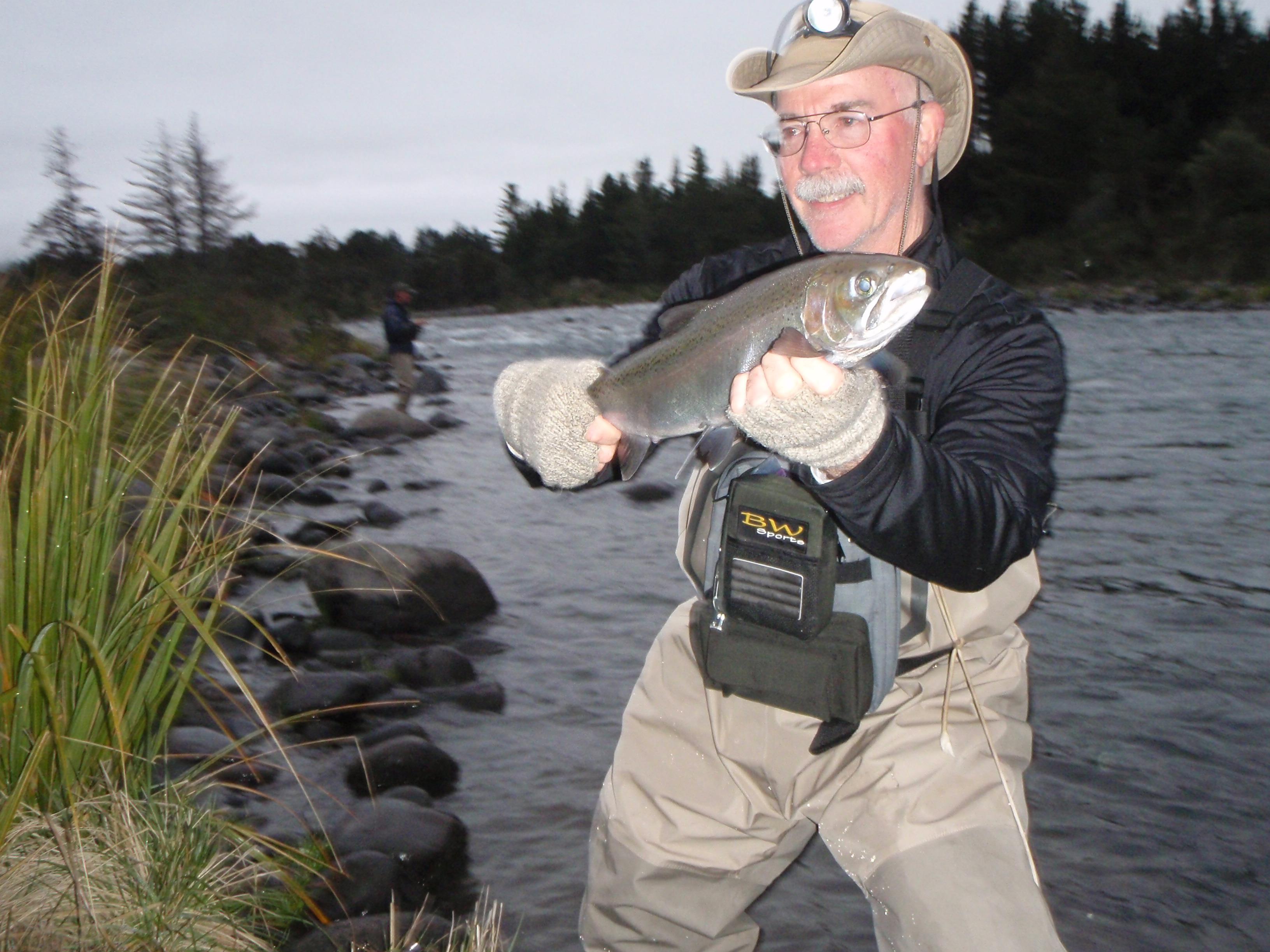 A man holding a fish