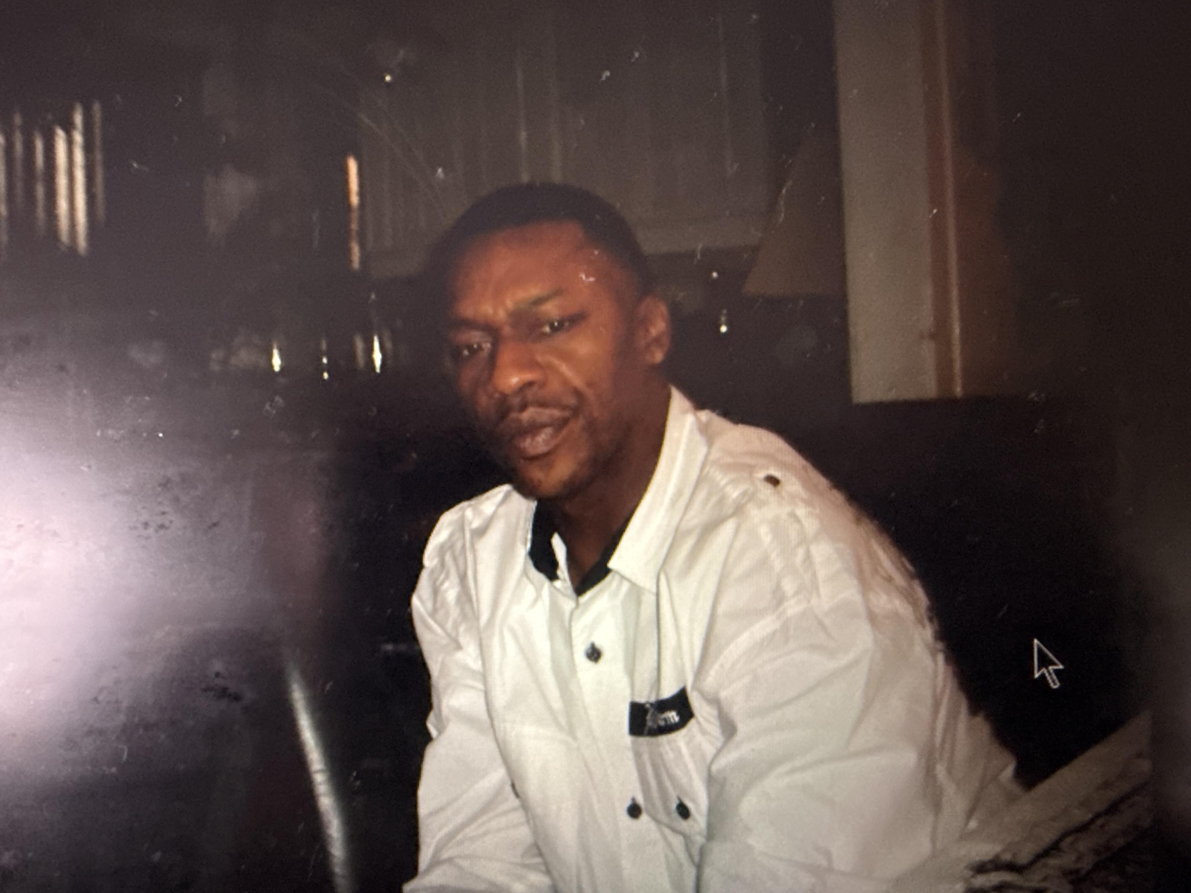 A man in a white shirt