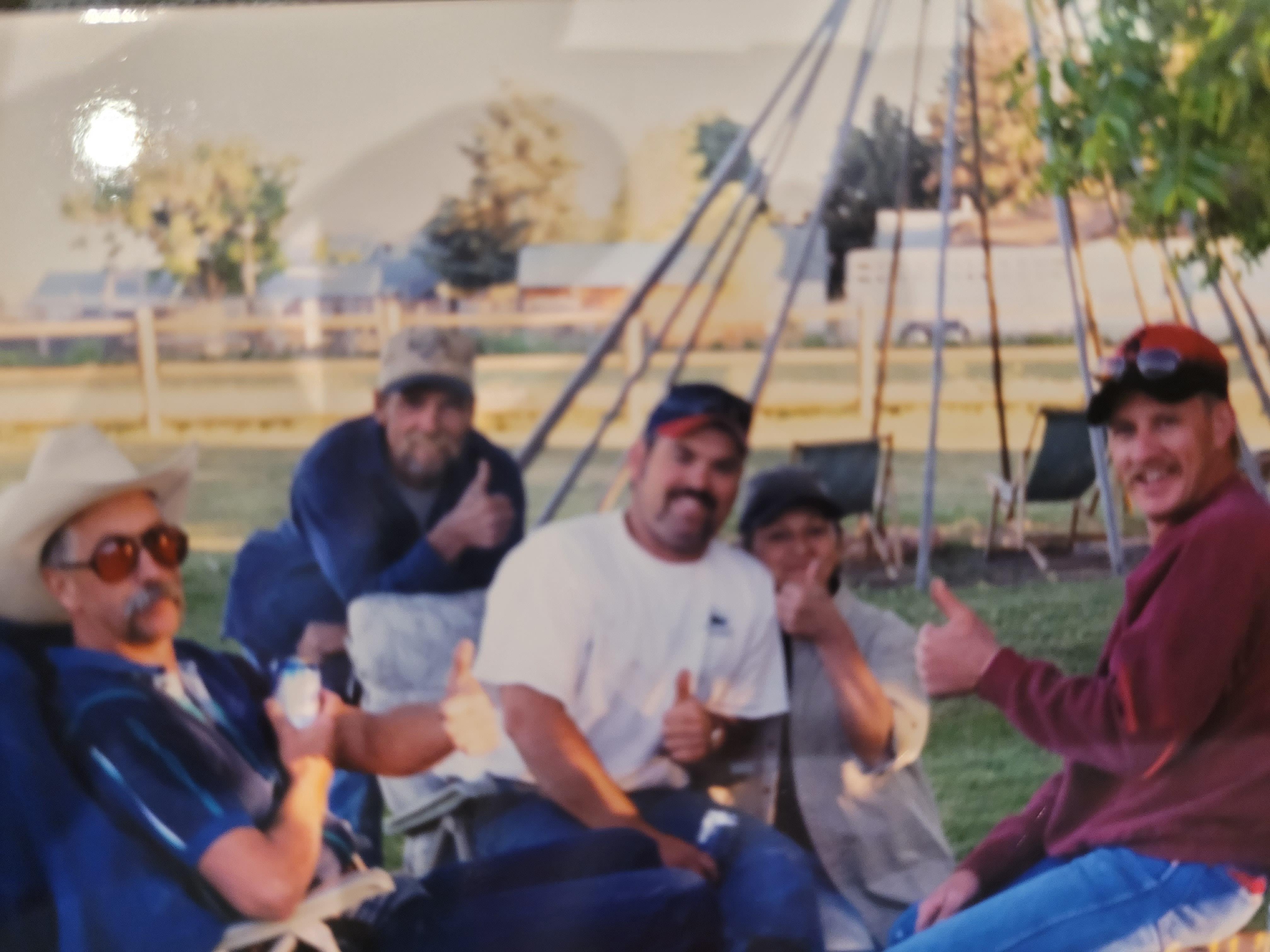 A group of people sitting in chairs