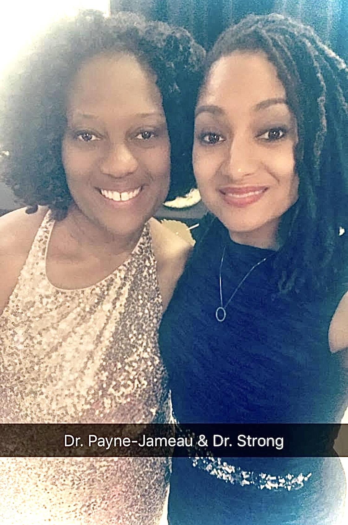 Two women taking a selfie