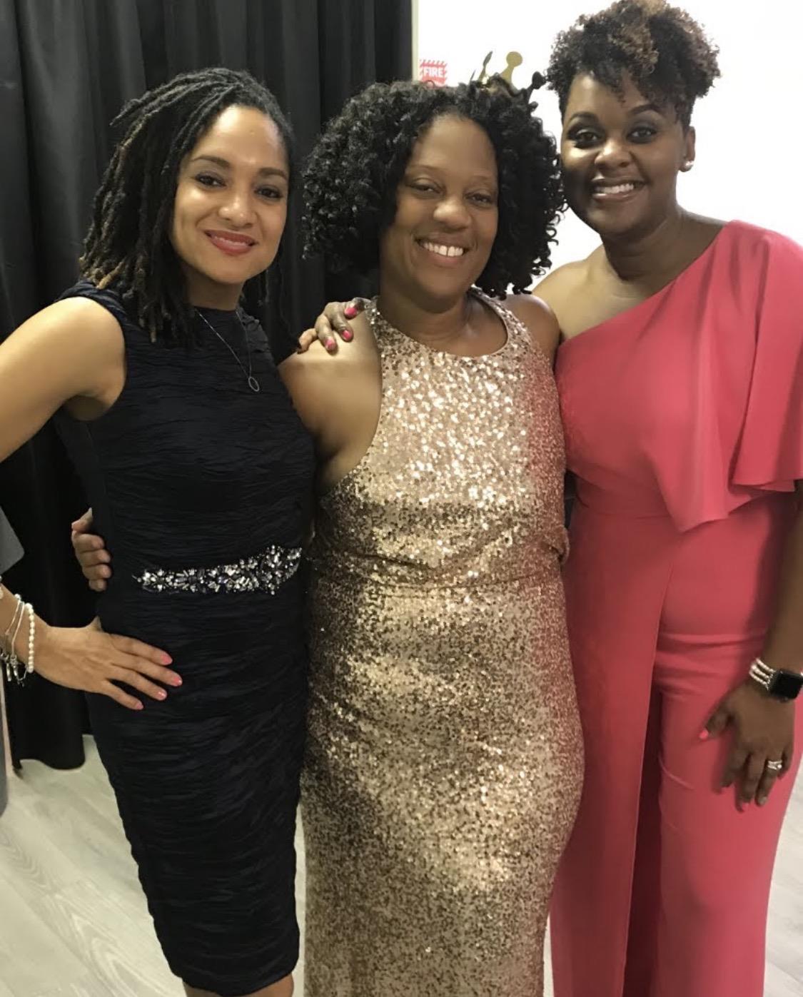 A group of women posing for a picture