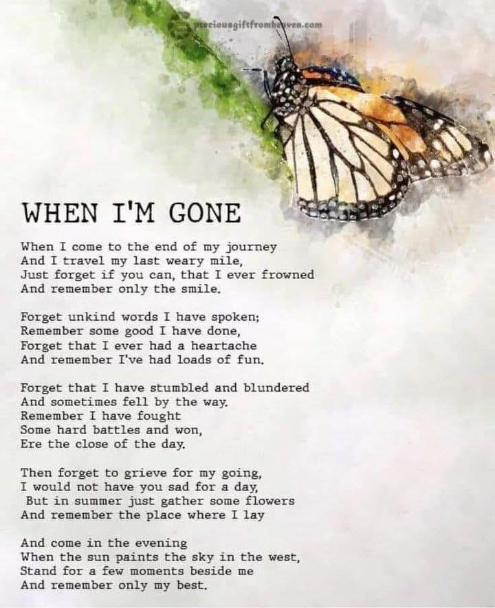 A butterfly on a leaf with text