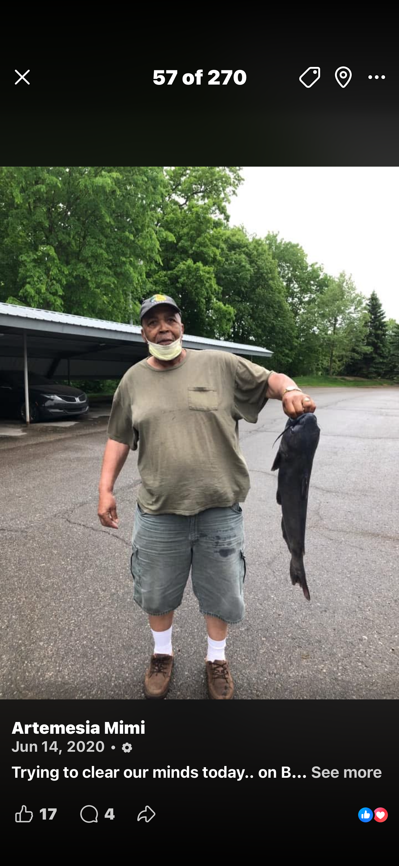 A man holding a fish