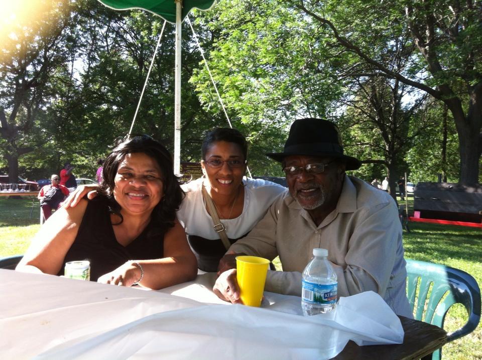 A group of people sitting at a table