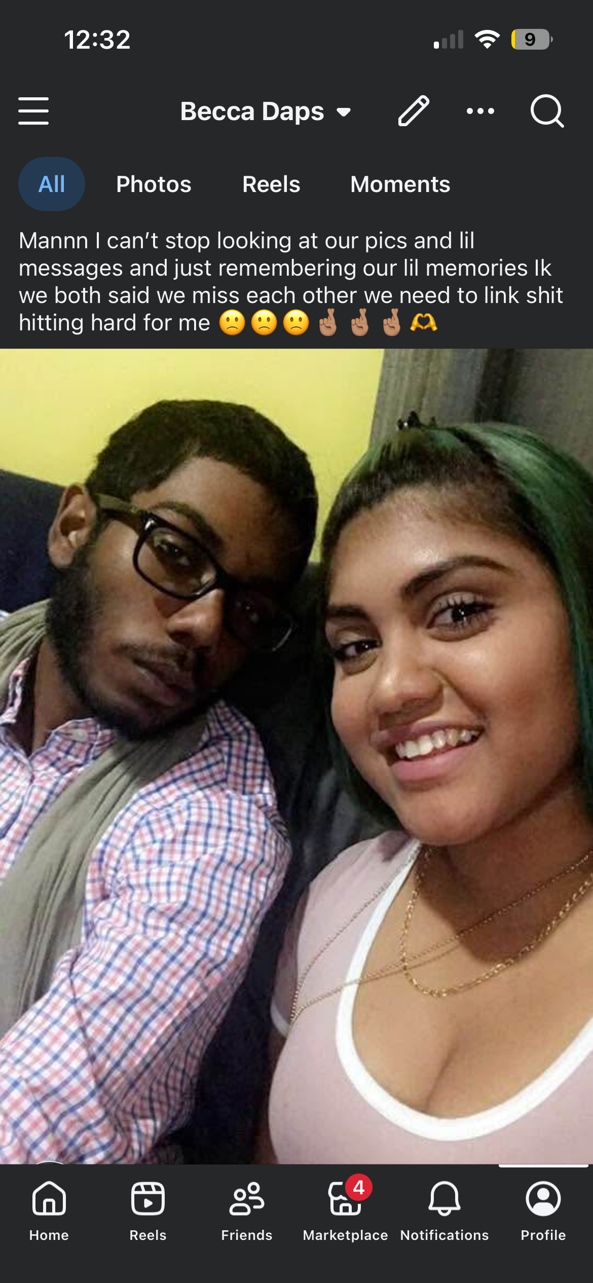 A man and woman taking a selfie