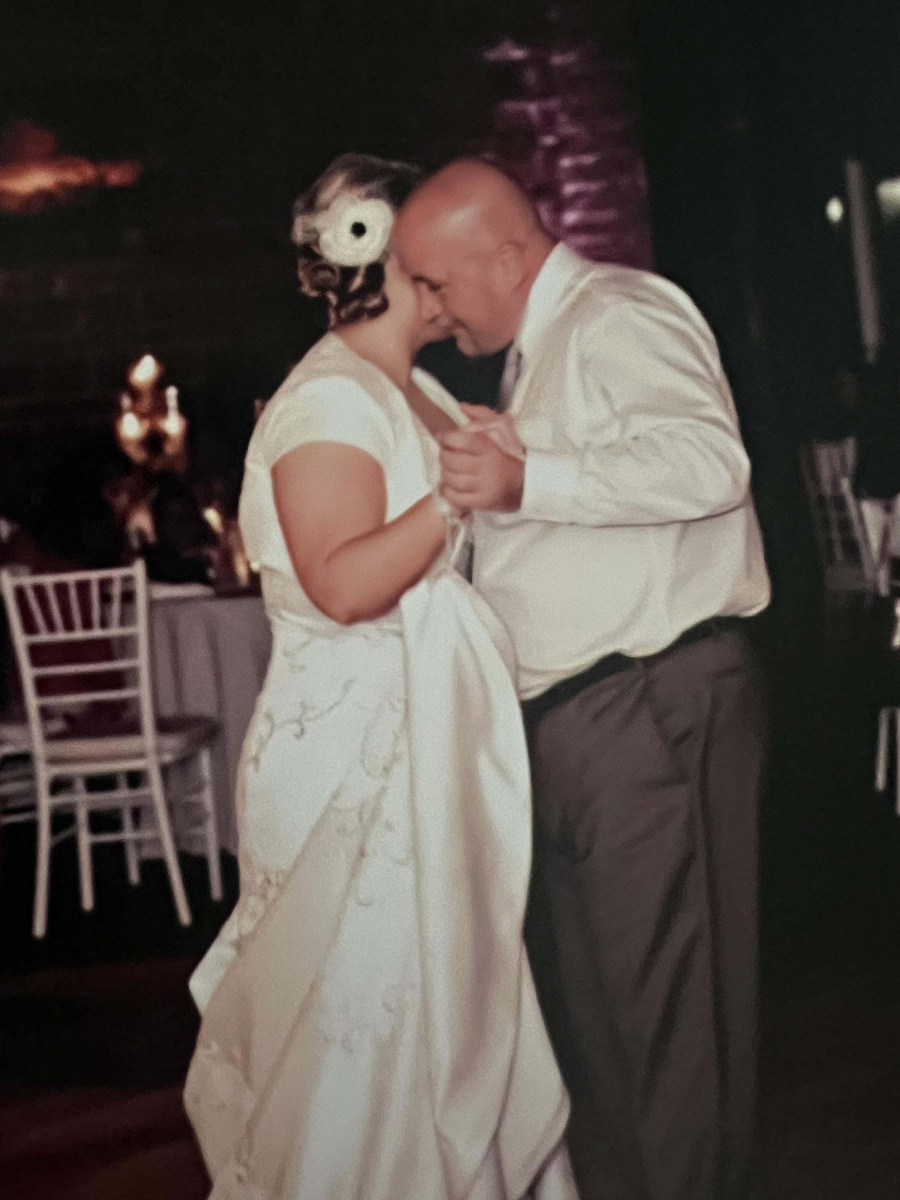 A man and woman dancing