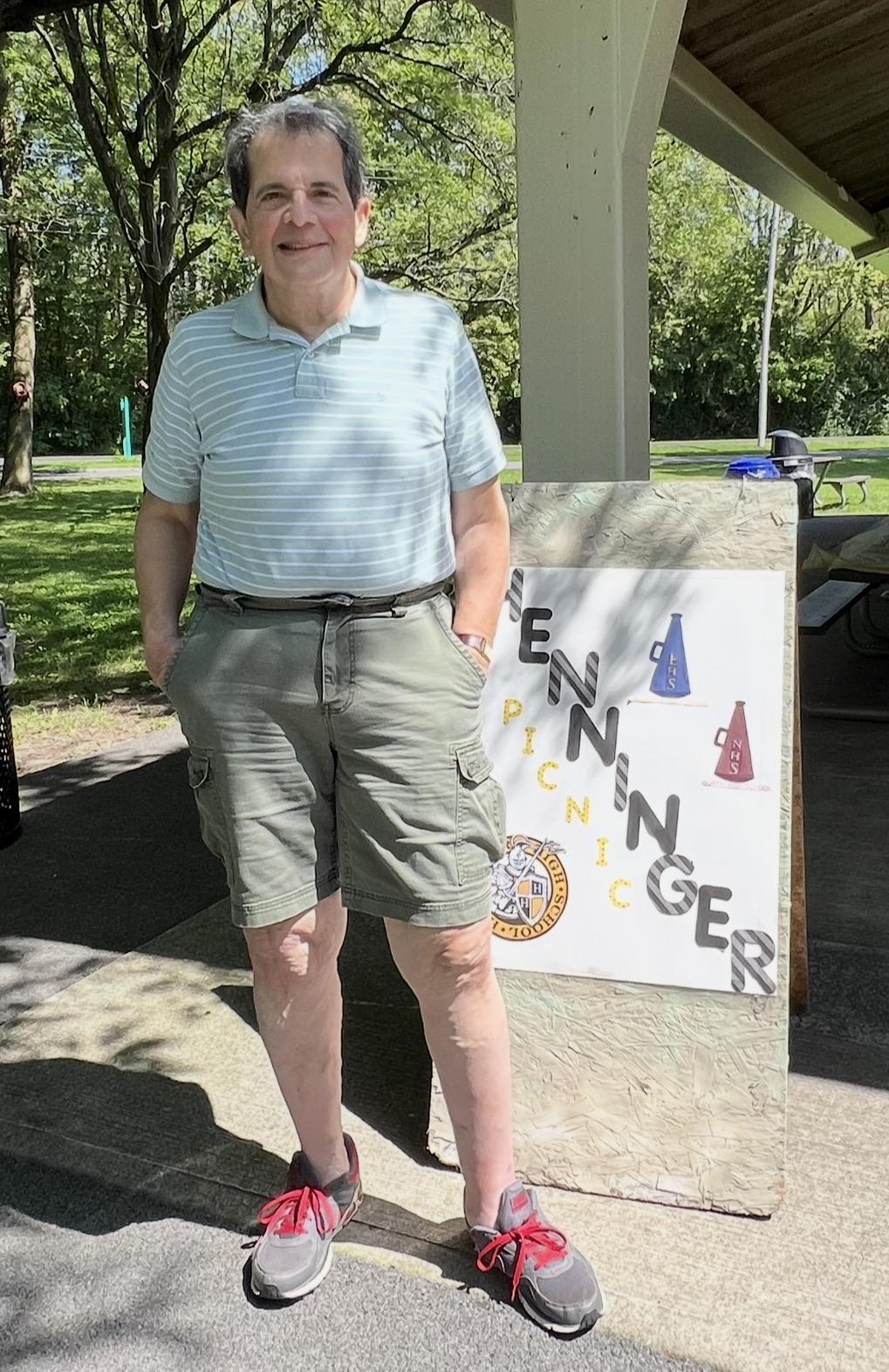 A man standing in a park