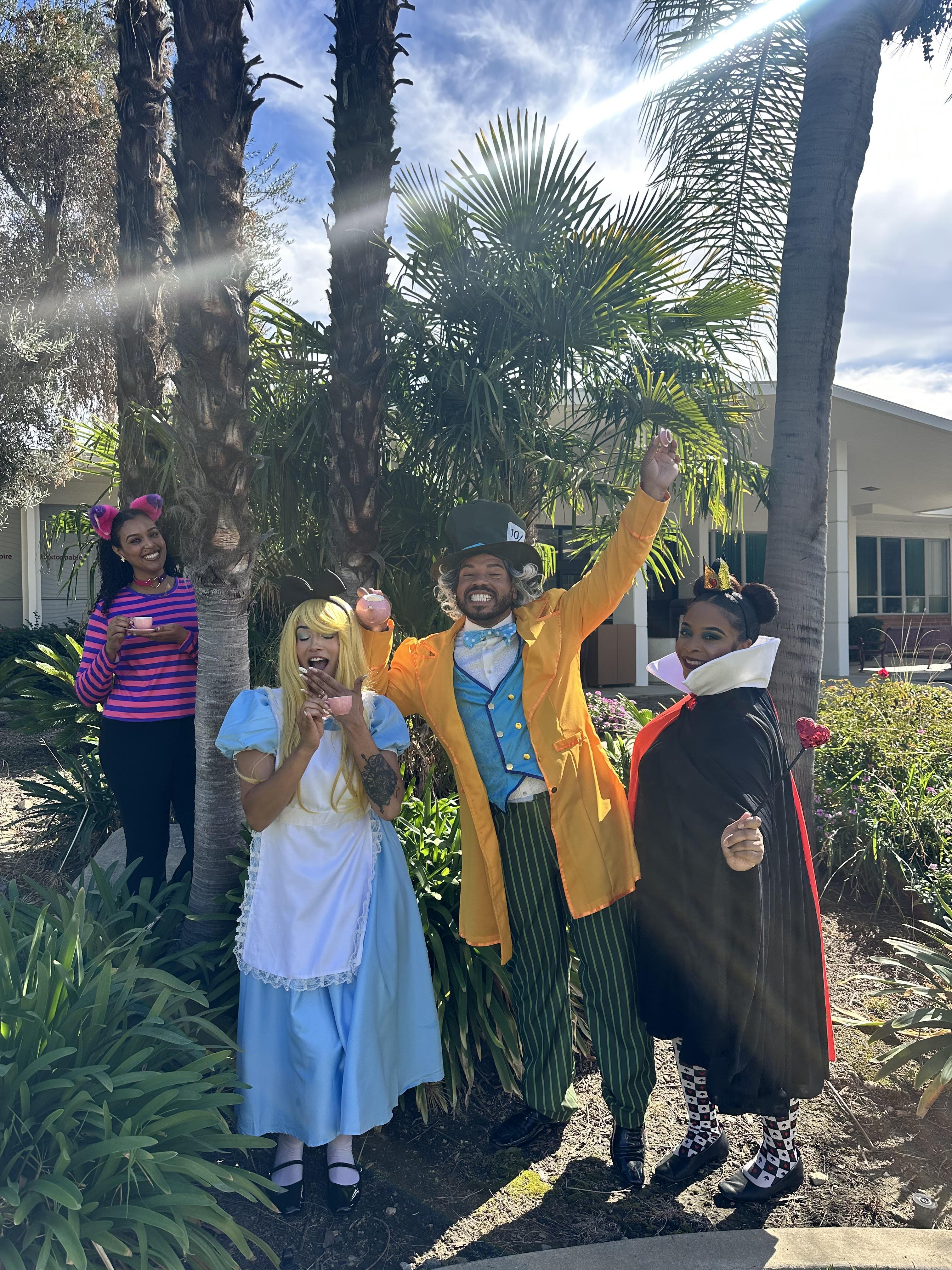 A group of people in clothing