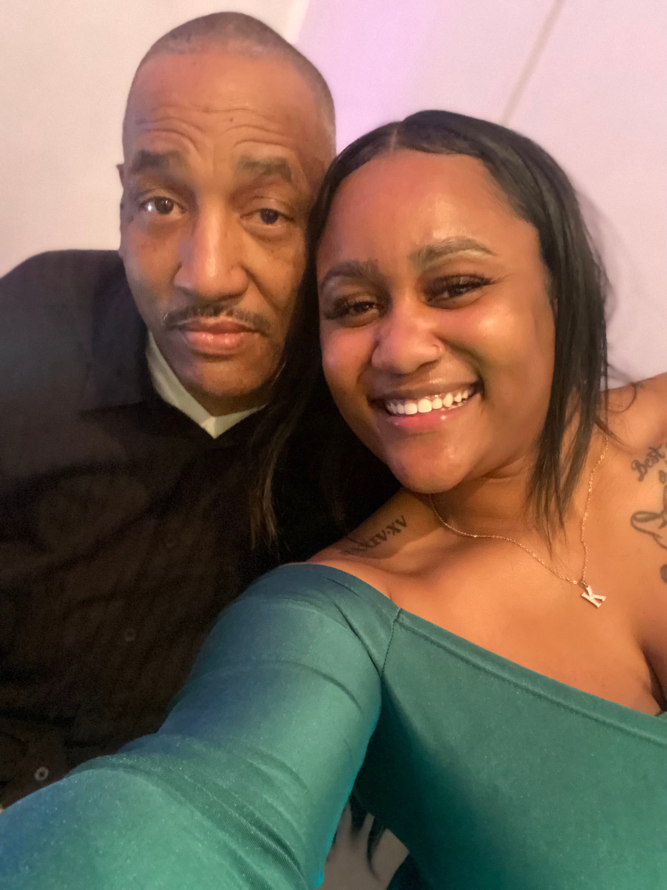 A man and woman taking a selfie