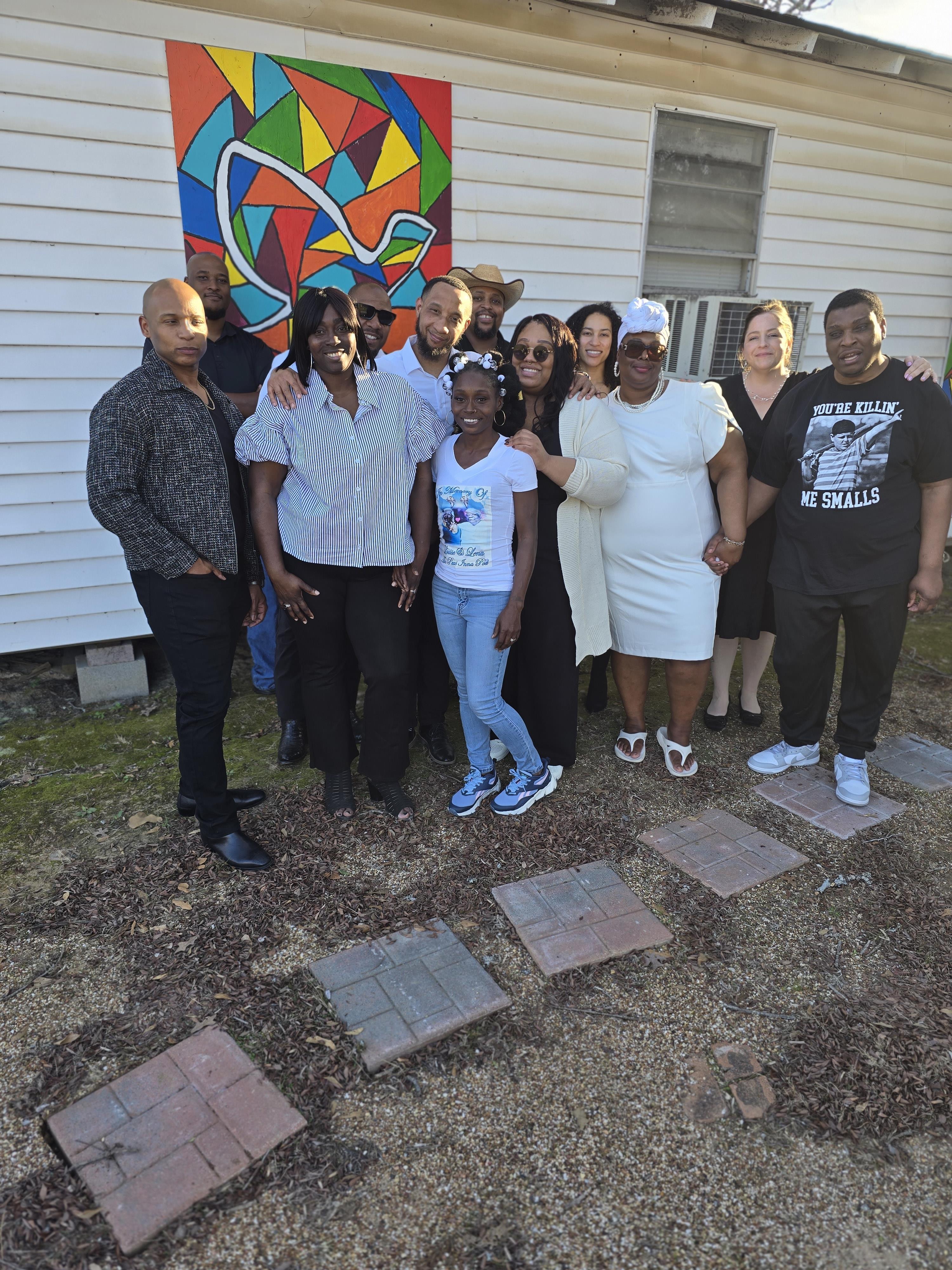 A group of people posing for a photo