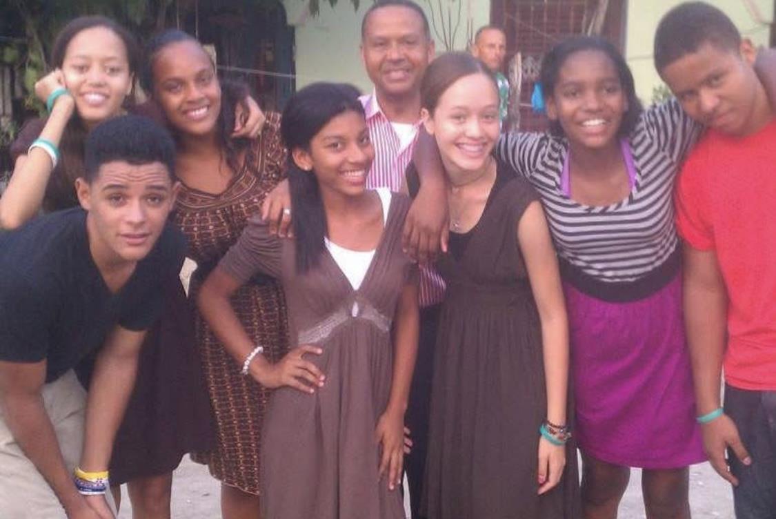 A group of people posing for a photo