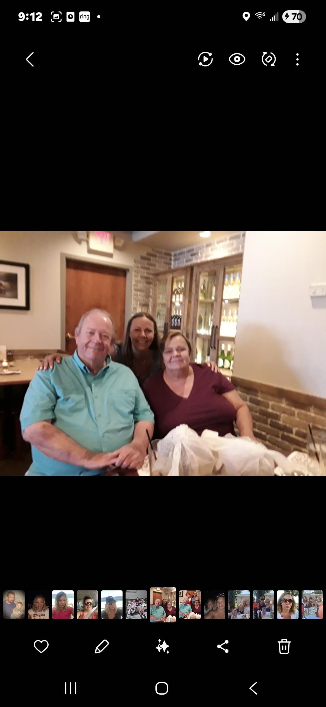 A group of people sitting together