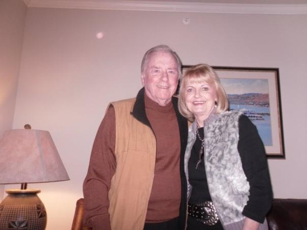 A man and woman standing together
