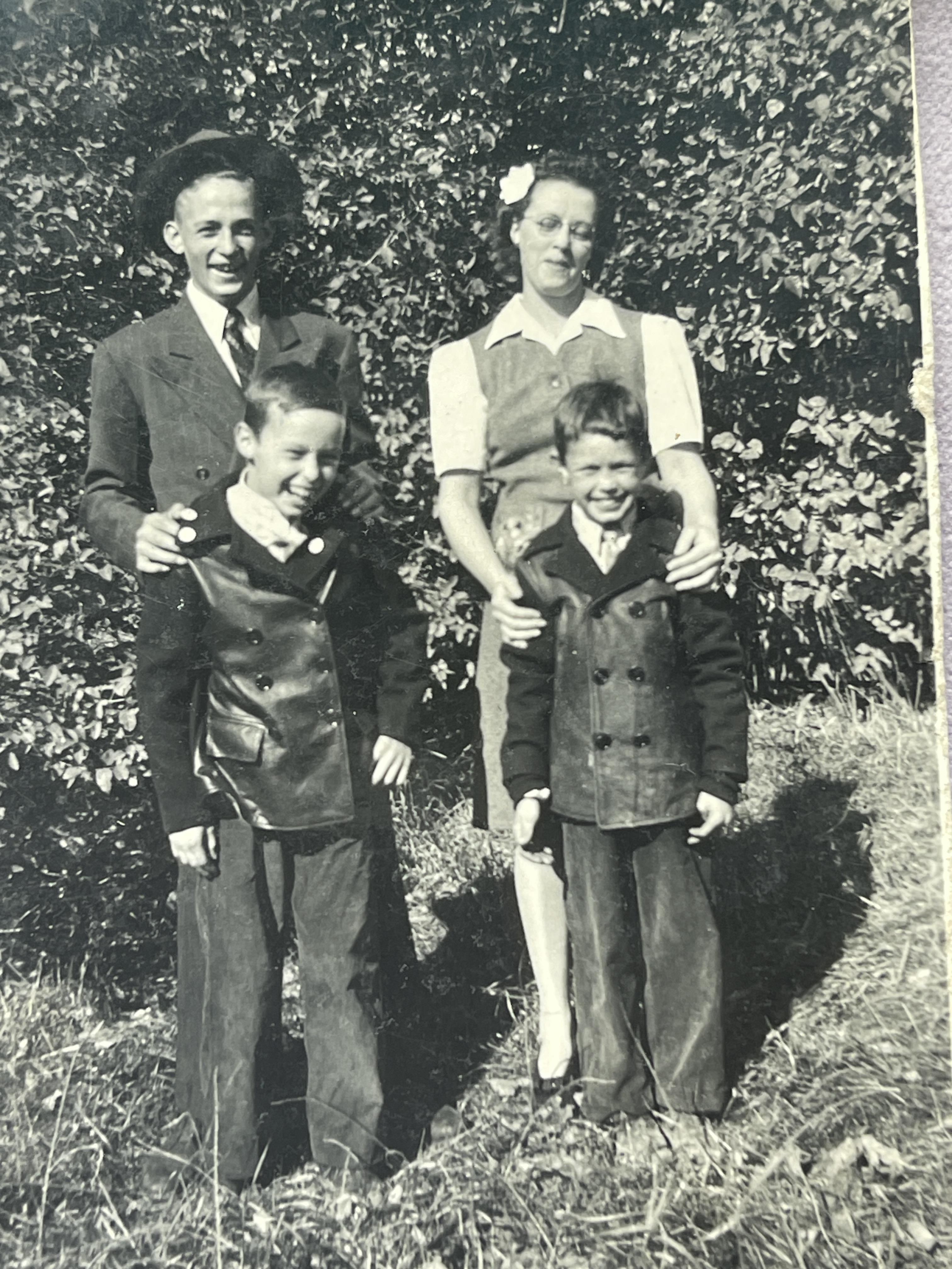A family posing for a picture