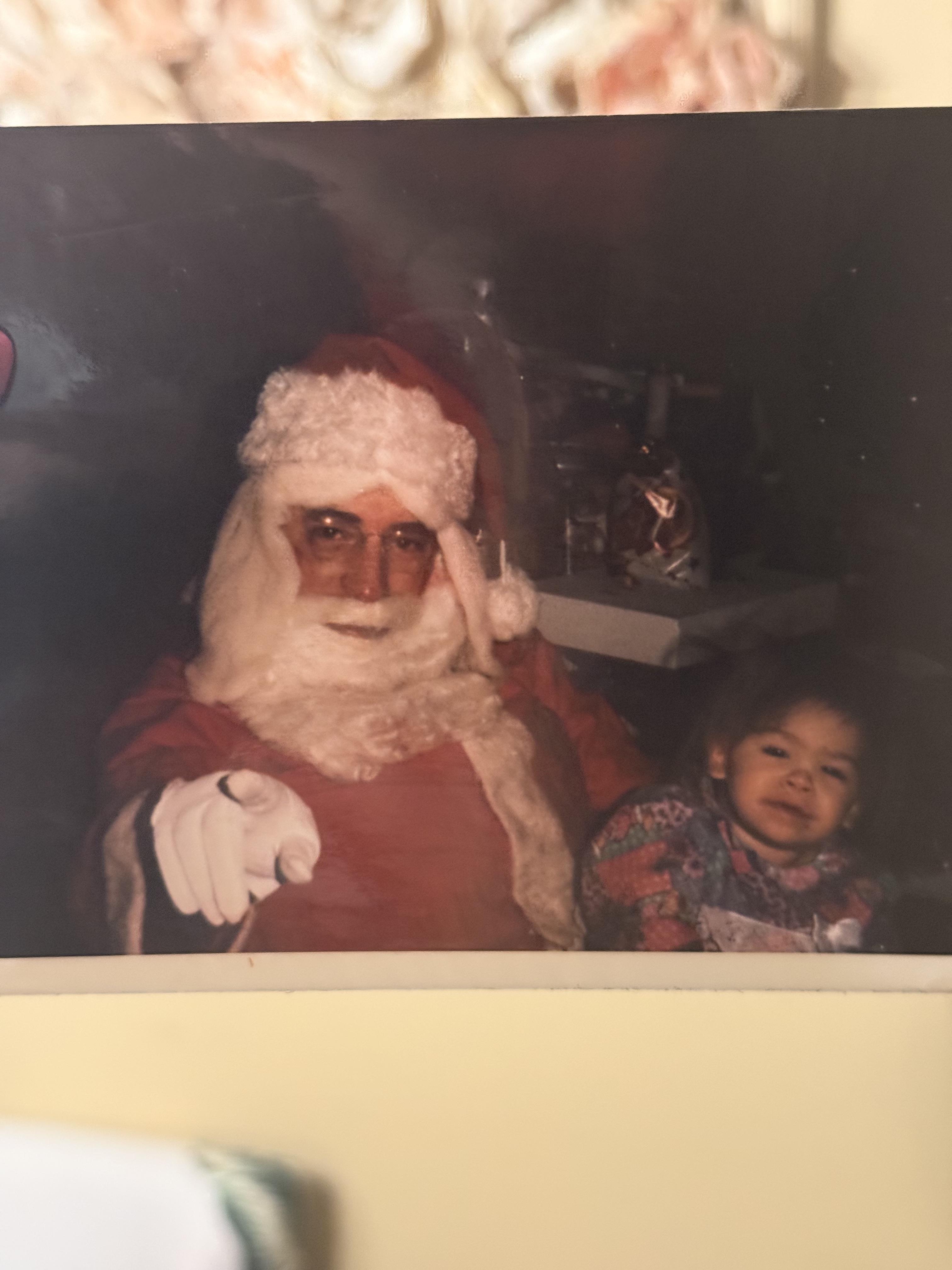 A man in a garment with a child