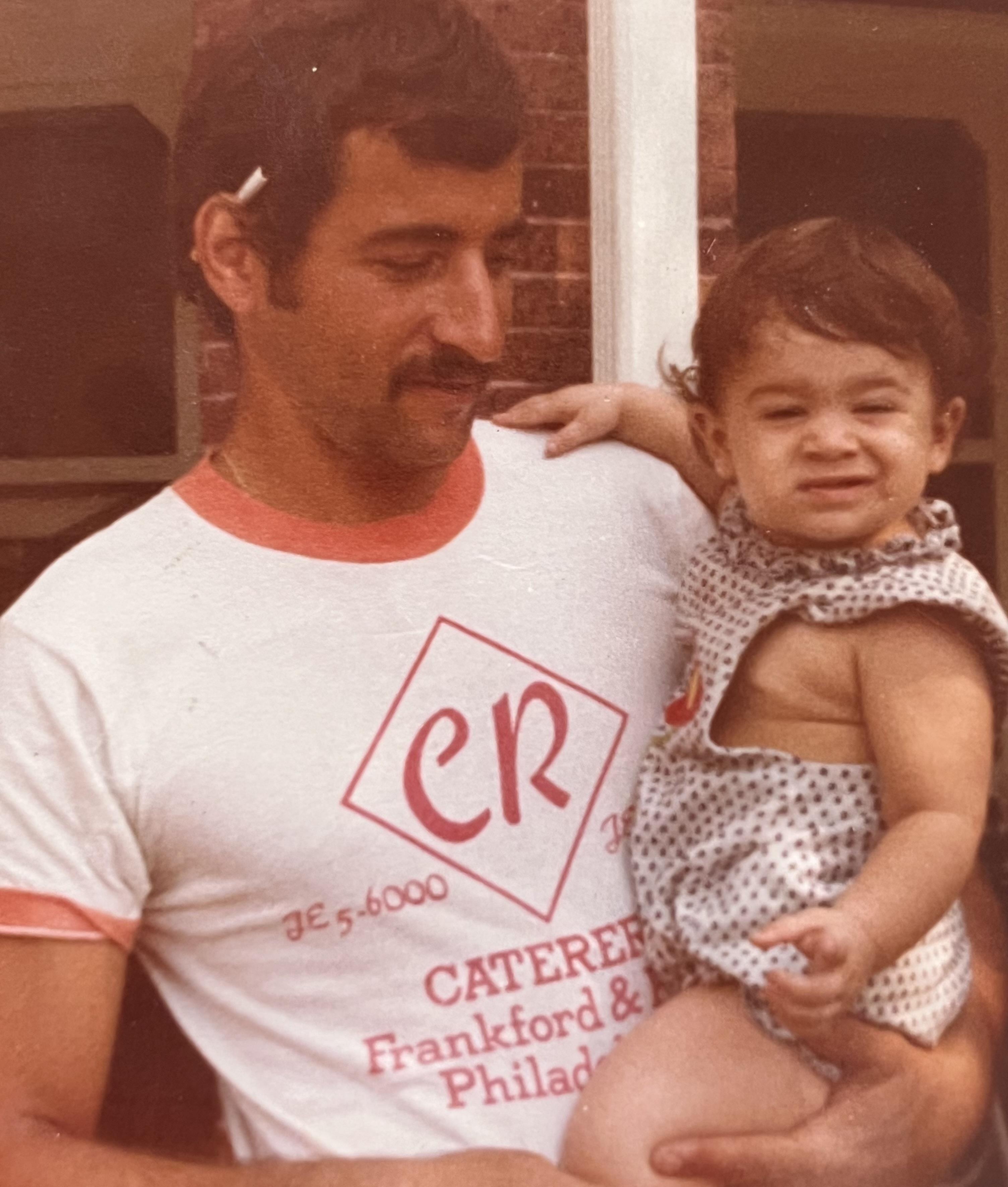 A man holding a baby