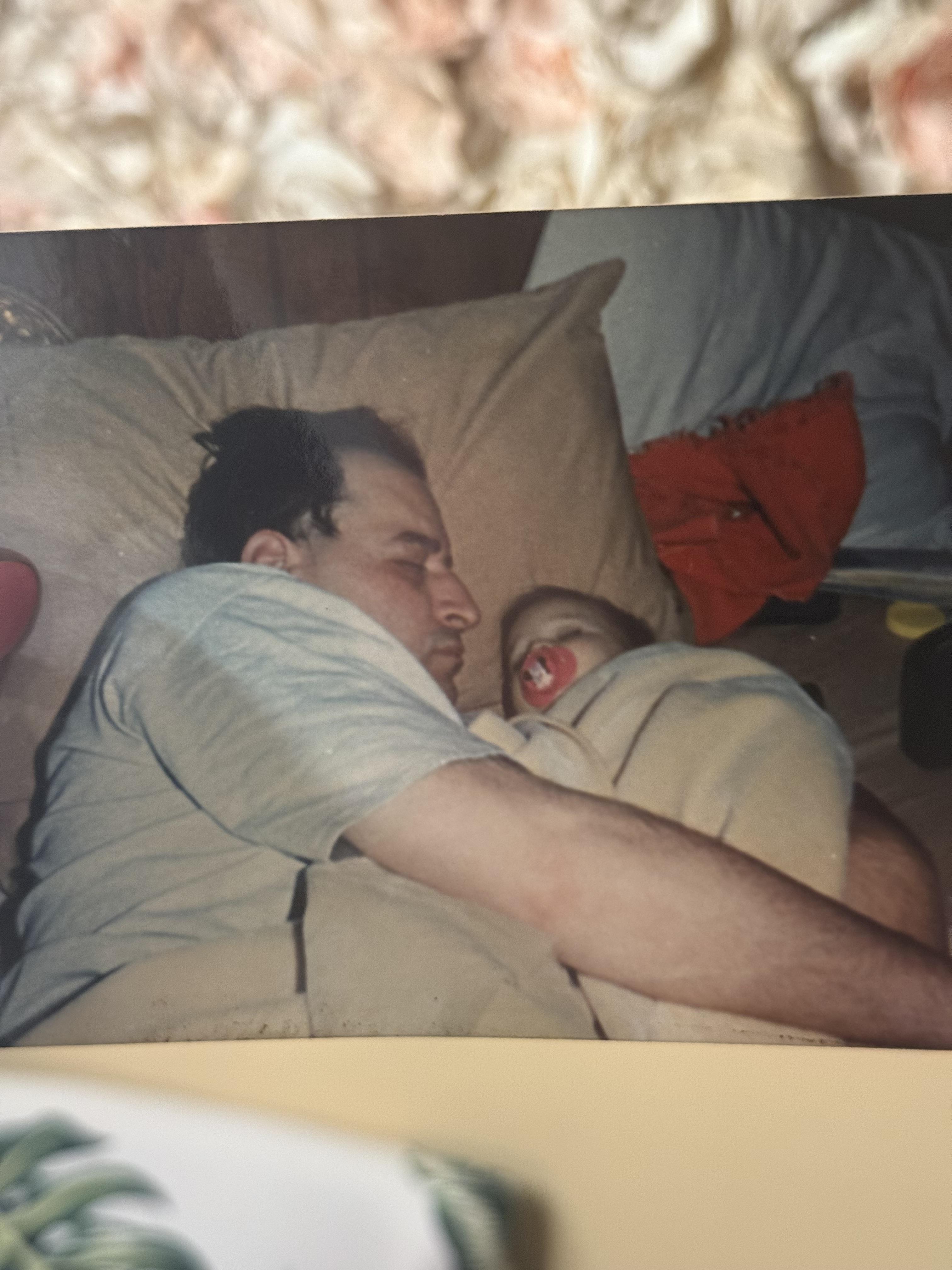 A man holding a baby