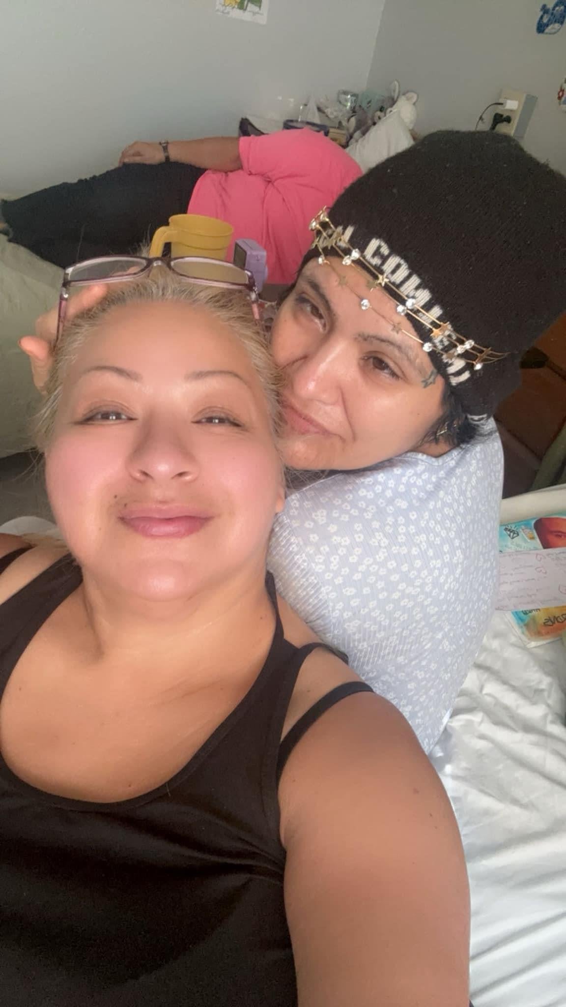 Two women taking a selfie