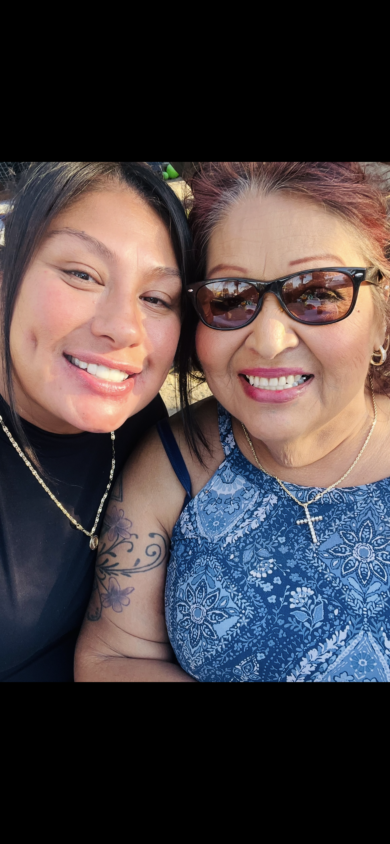Two women taking a selfie