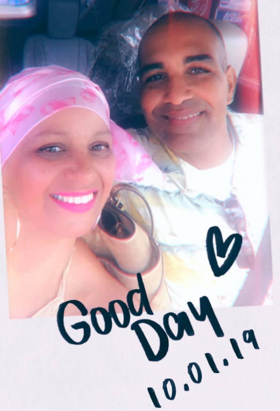 A man and woman taking a selfie