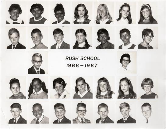 A collage of a group of children