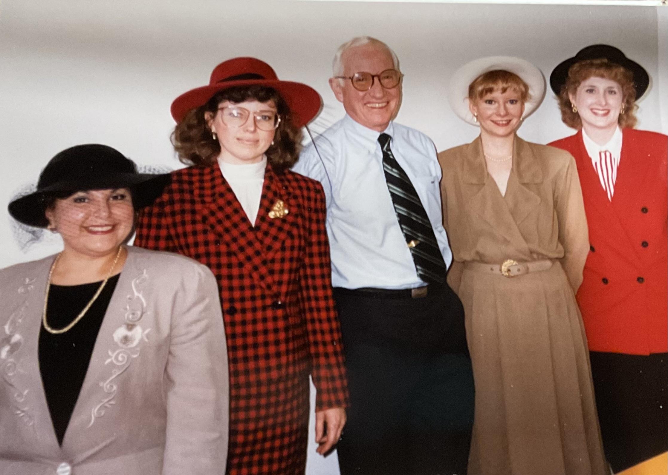 A group of people posing for a photo